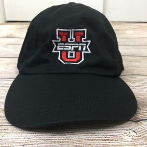ESPN U Sportsman Black Adjustable Ballcap